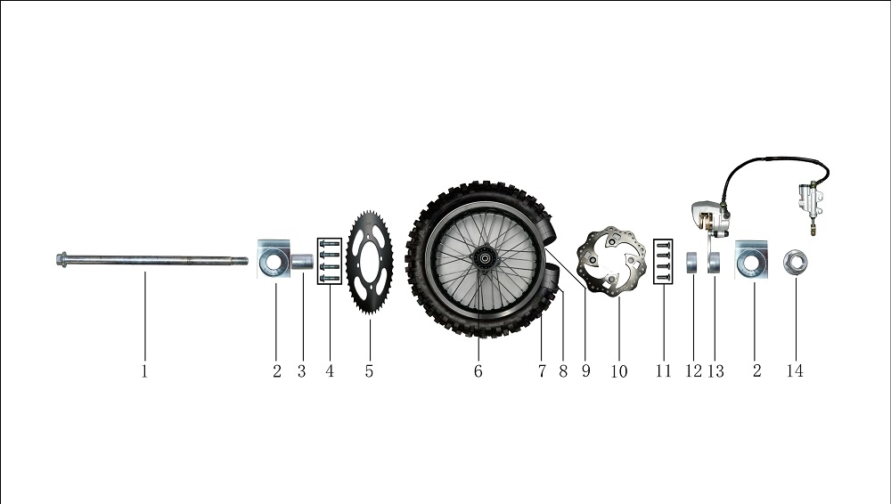 Заднее колесо