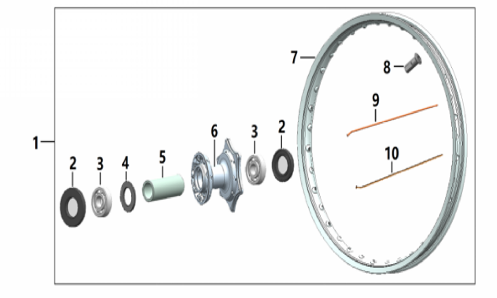 Ступица переднего колеса