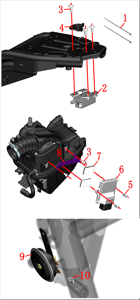 Электрокомпоненты рамы-2