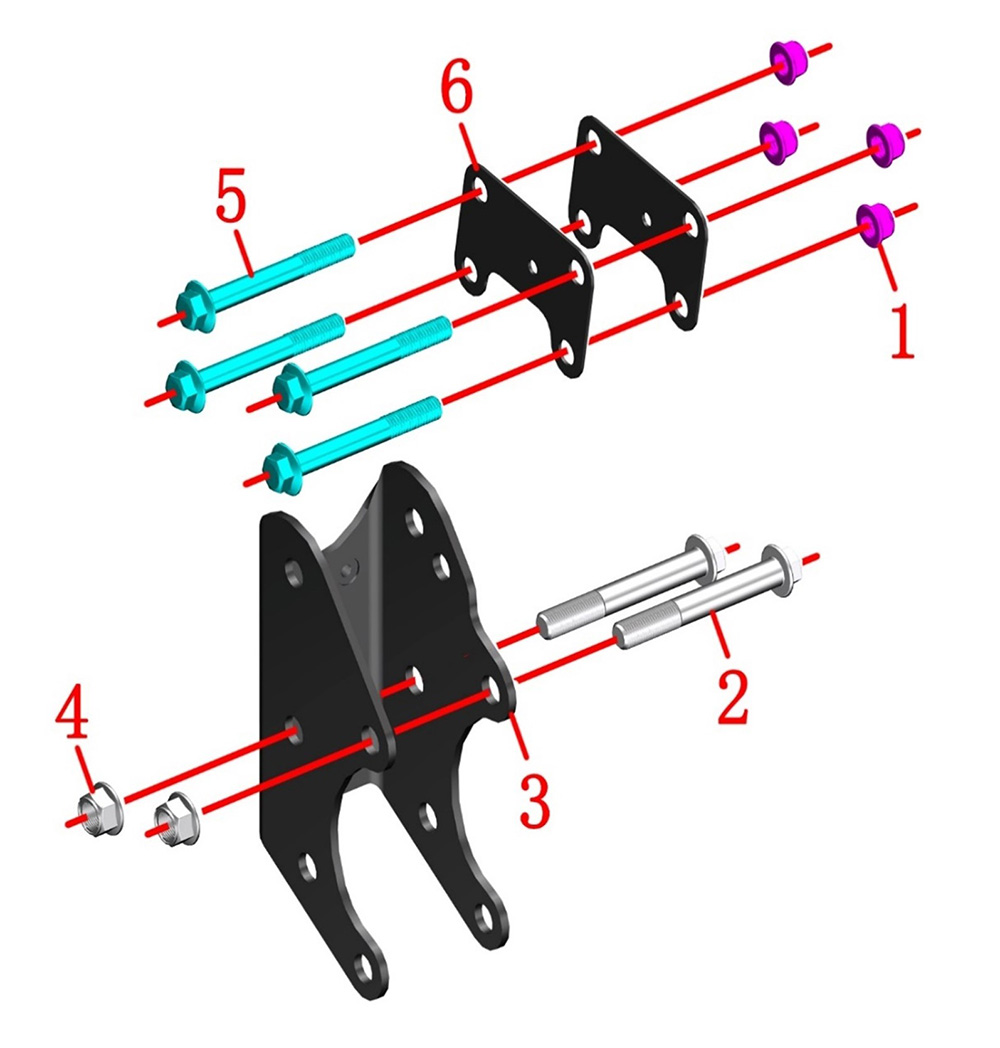 Кронштейн крепления двигателя