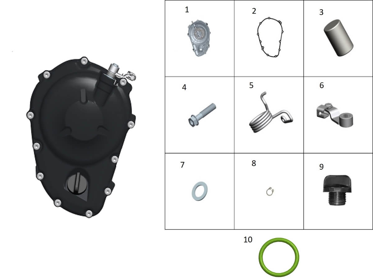 Крышка картера правая ч.1