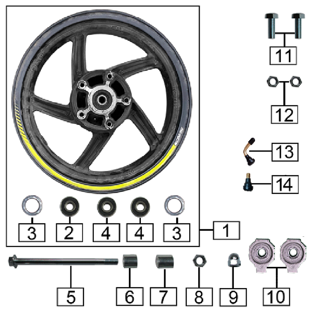 Заднее колесо