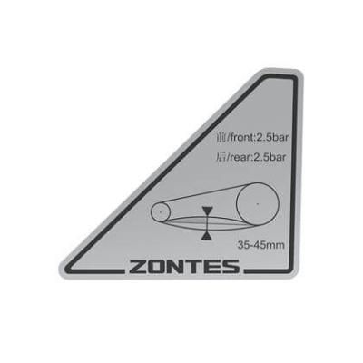 Наклейка натяжение цепи ZONTES ZT703-F