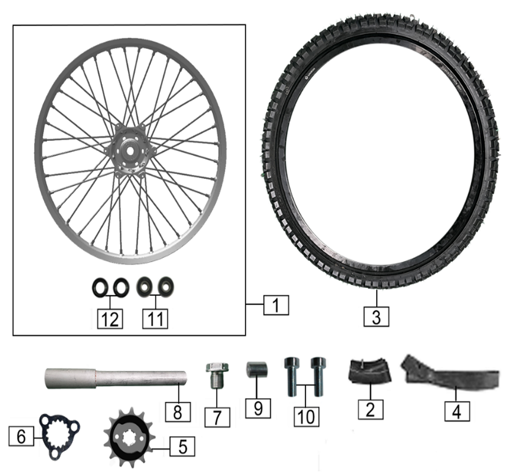 Переднее колесо