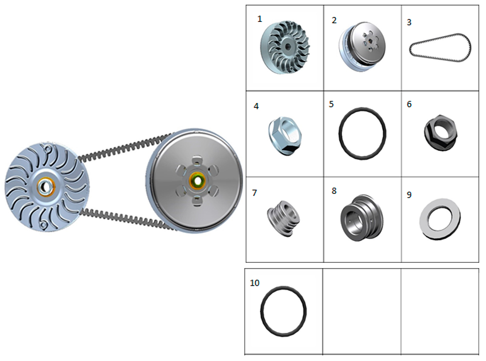 Вариатор ZT1P77MP