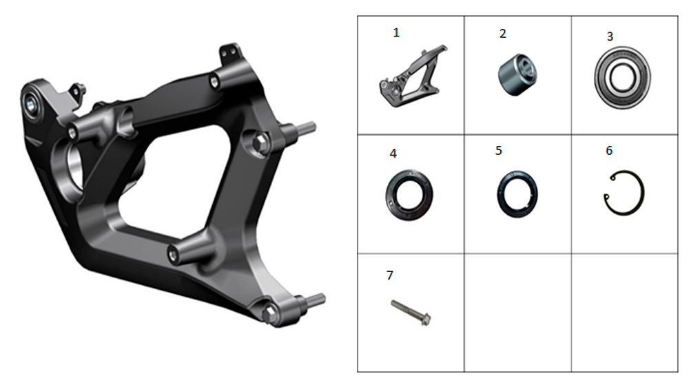 Задний рычаг маятника в сборе