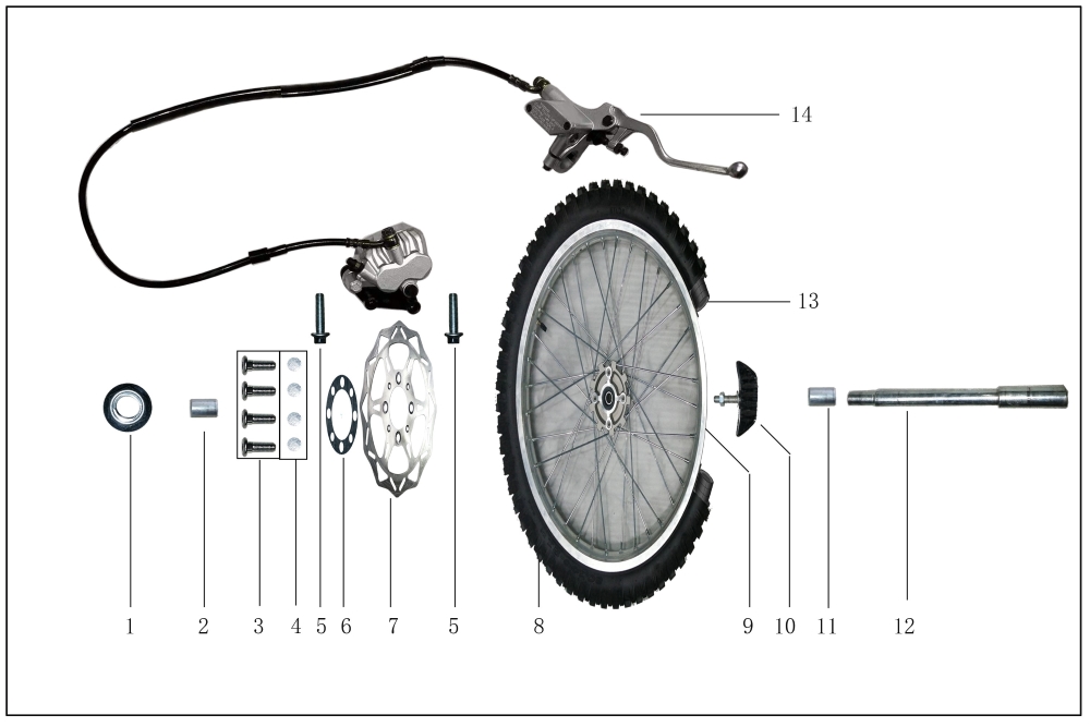 Переднее колесо
