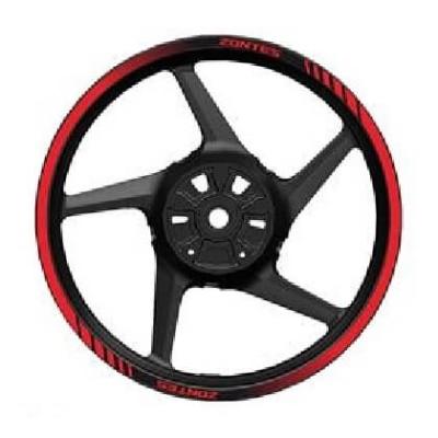 Диск колесный задний 5.5×17 (черный с красным ободом) ZONTES ZT703-F