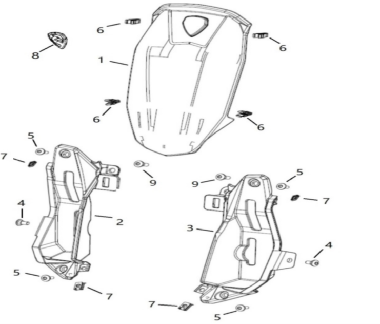 Декоративные части фар