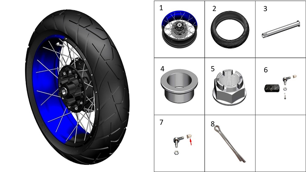 Колесо заднее спицованное1