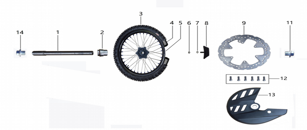 Колесо переднее