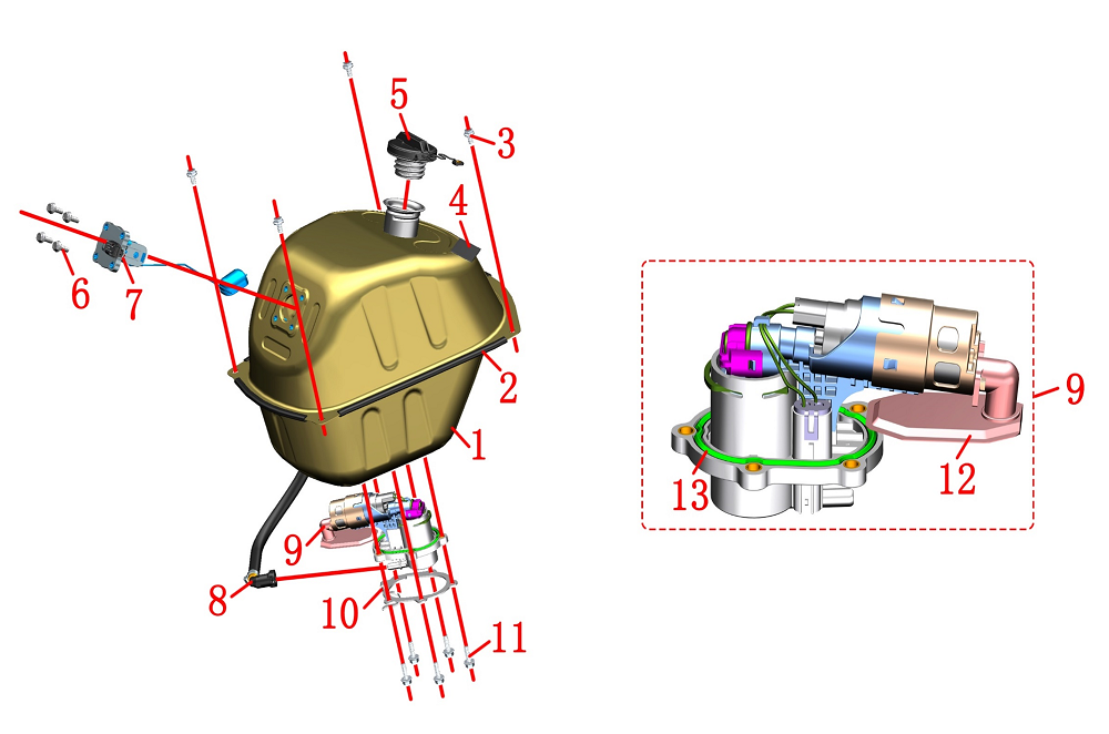 Бак топливный