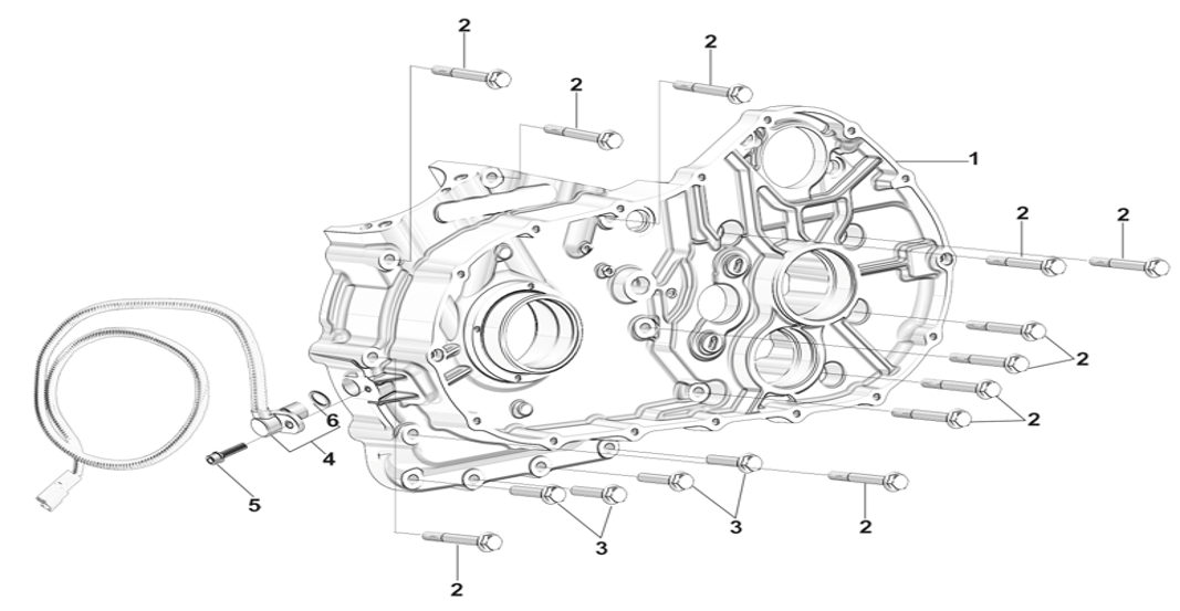 Картер ДВС левый