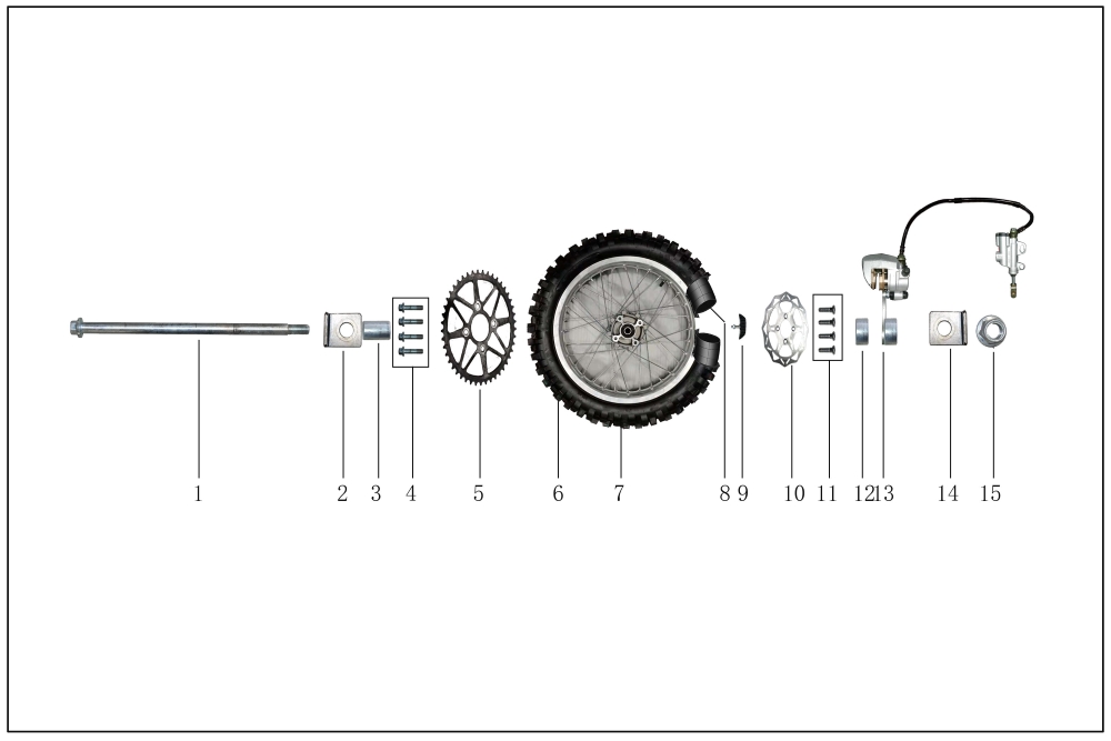 Заднее колесо