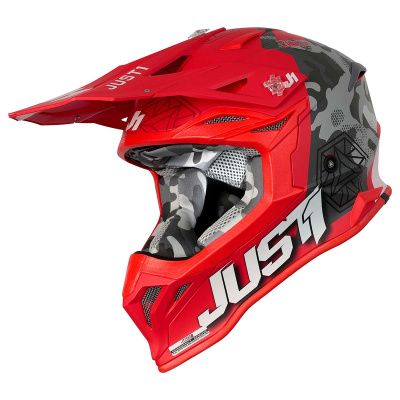 Шлем кроссовый JUST1 J39 Kinetic (камуфляж/серый/красный матовый, 2XL, 020035-941-3853) Шлем кроссовый JUST1 J39 Kinetic (камуфляж/серый/красный матовый, 2XL, 020035-941-3853)