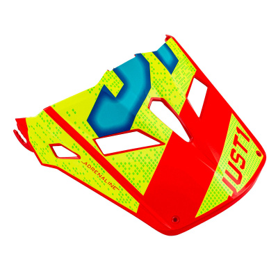 Козырек для шлема JUST1 J22 ADRENALINE CARBON (красный/синий/Hi-Vis желтый, , 1560035-607-5835)