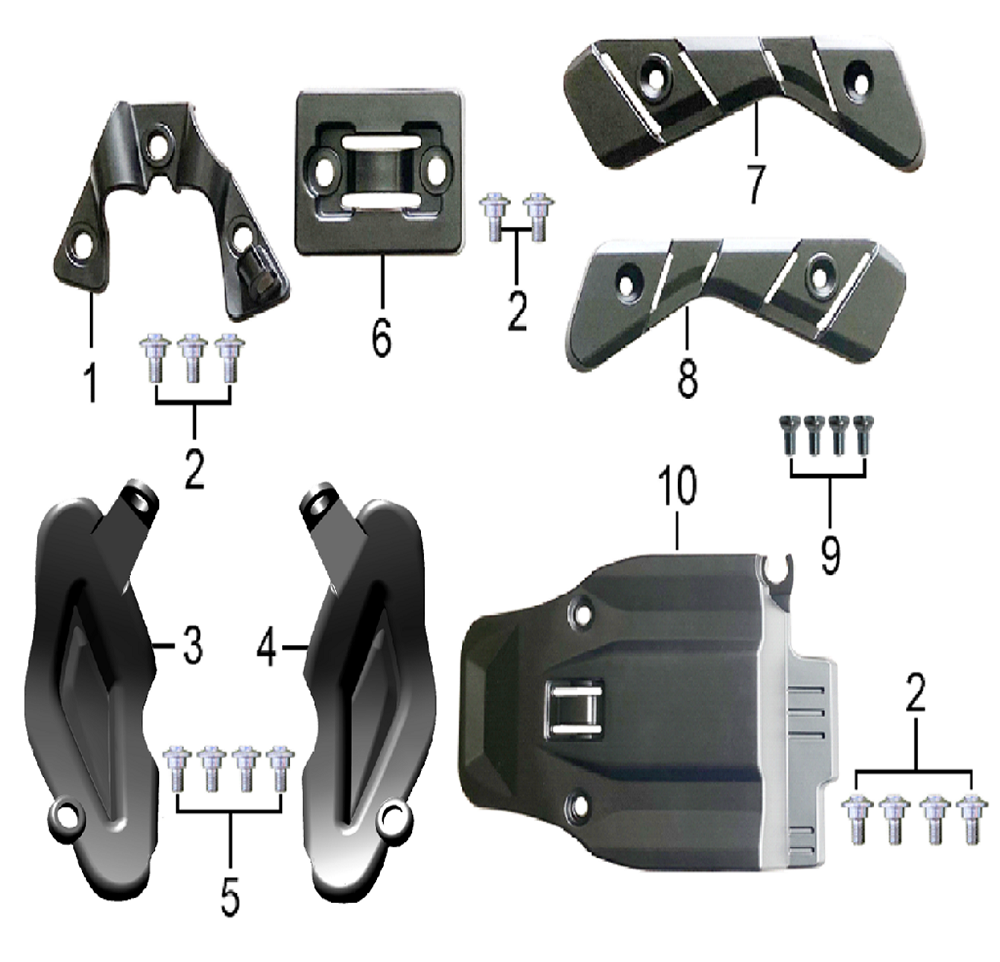 Декоративные накладки батарейного отсека