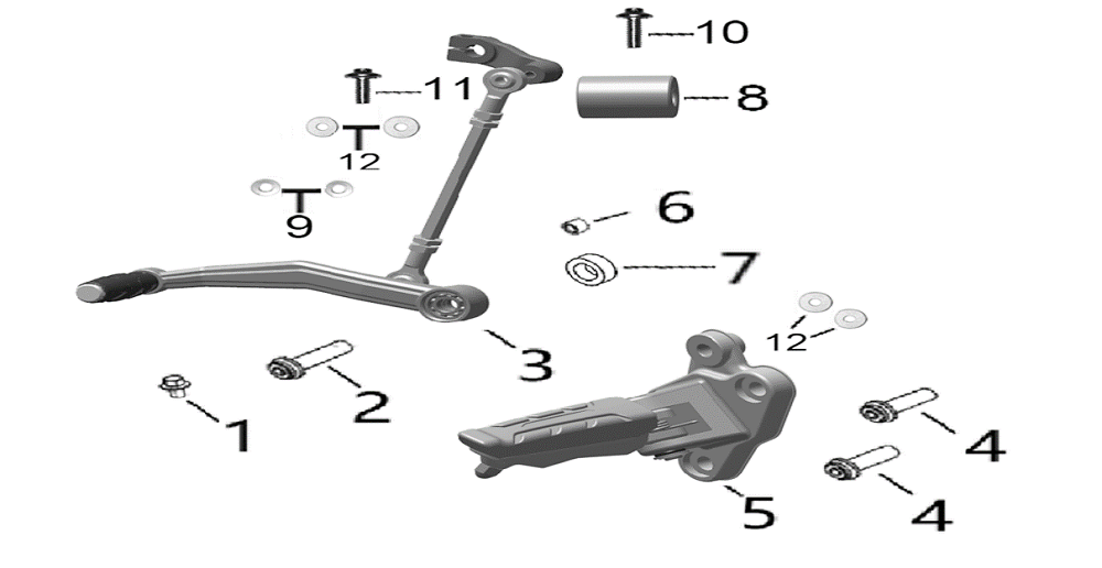 Переключение КПП, подножка пер.