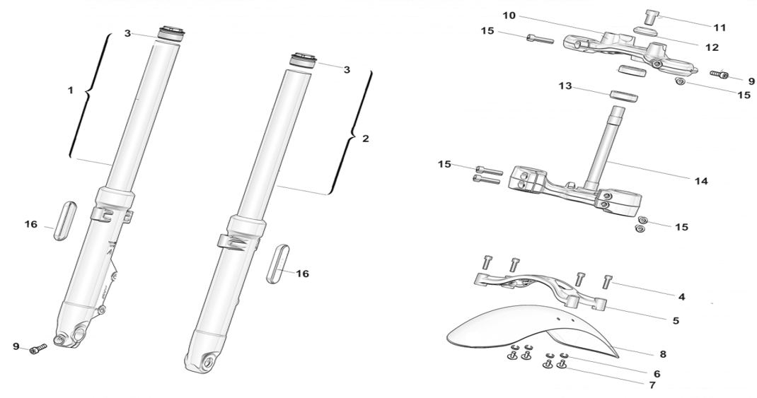 Передняя подвеска и рулевая колонка