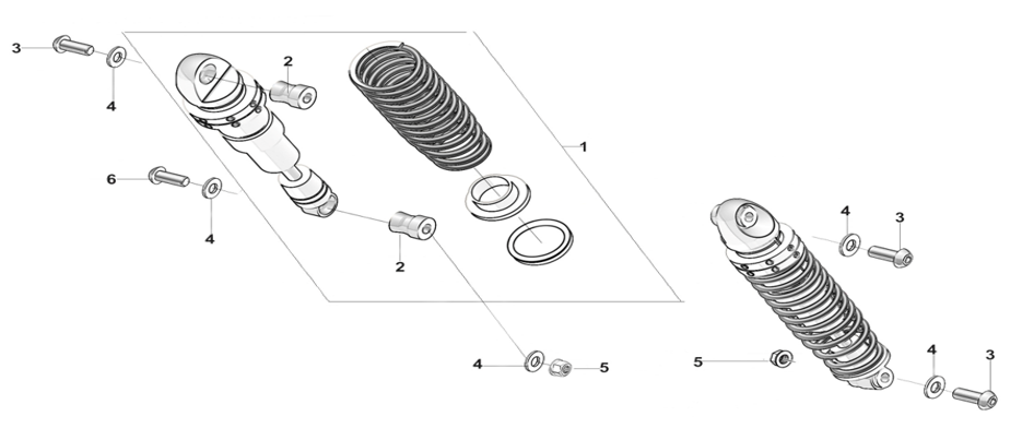 Задние амортизаторы