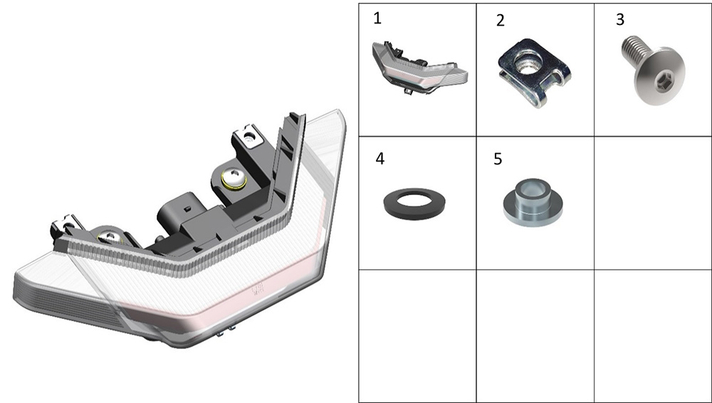 Задний фонарь в сборе