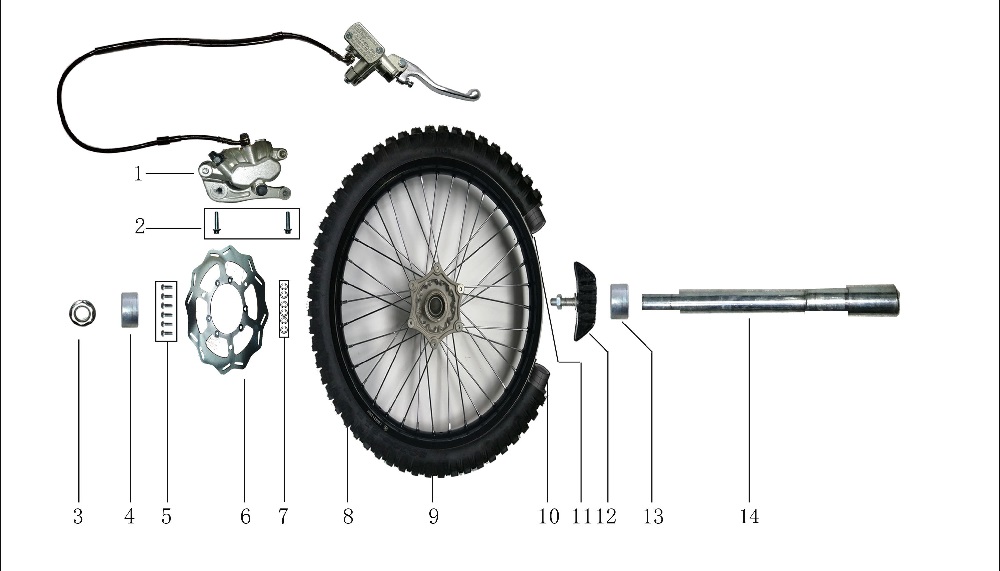 Переднее колесо