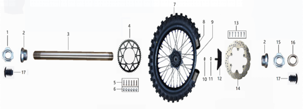 Заднее колесо