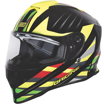 Шлем интеграл ORIGINE DINAMO KIDS FOOLISH (желтый/черный глянцевый, YL, 1560035-597-4889)