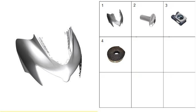 Облицовка передней панели Gray
