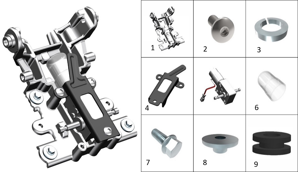 Электропривод стекла ветрового