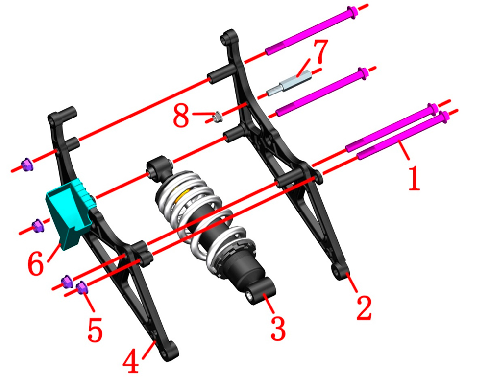 Амортизатор задний