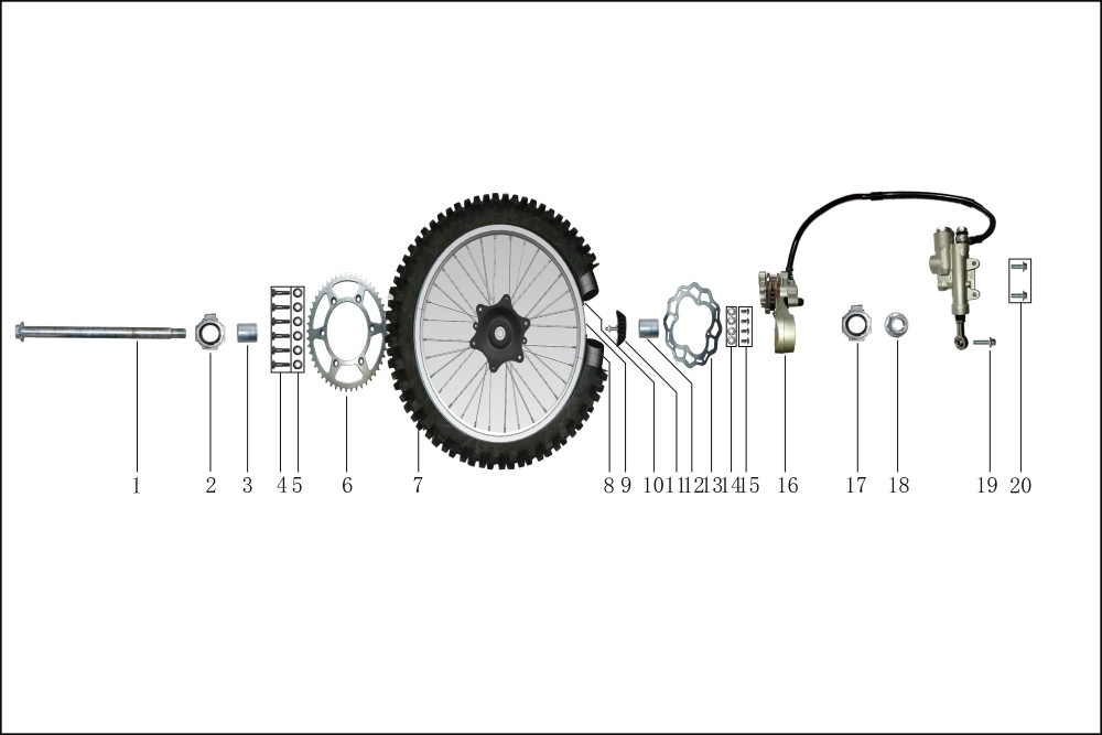 Заднее колесо