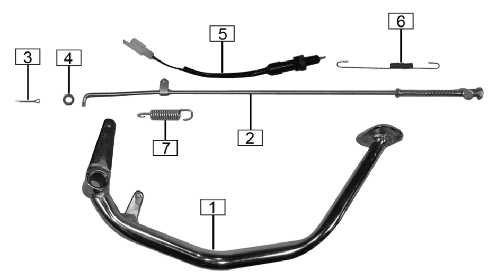 Рычаг заднего тормоза