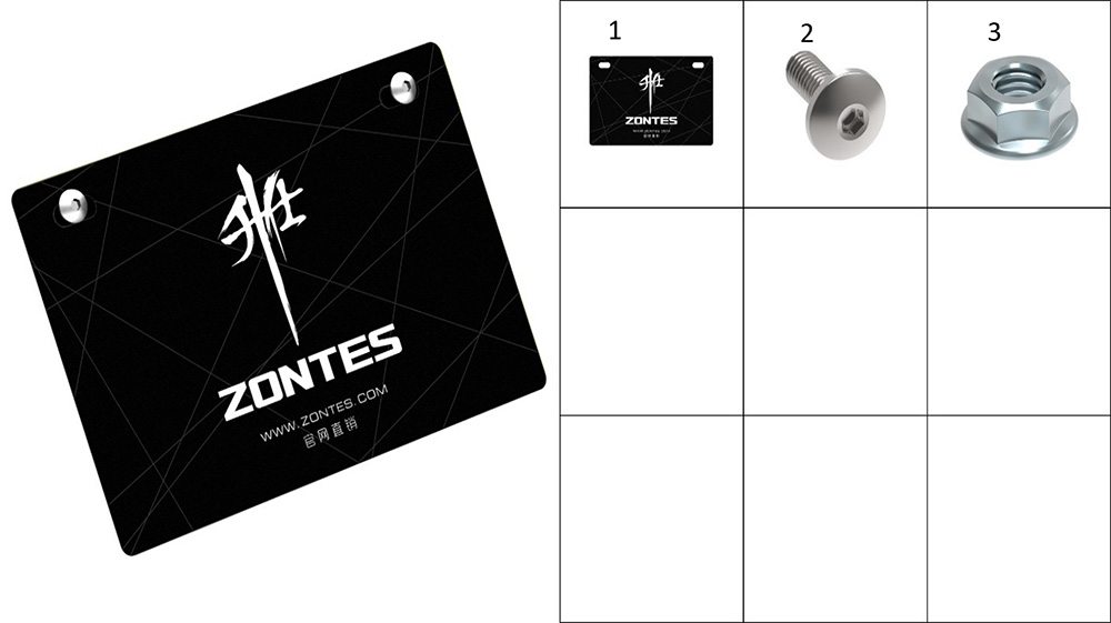 Крепление номерного знака