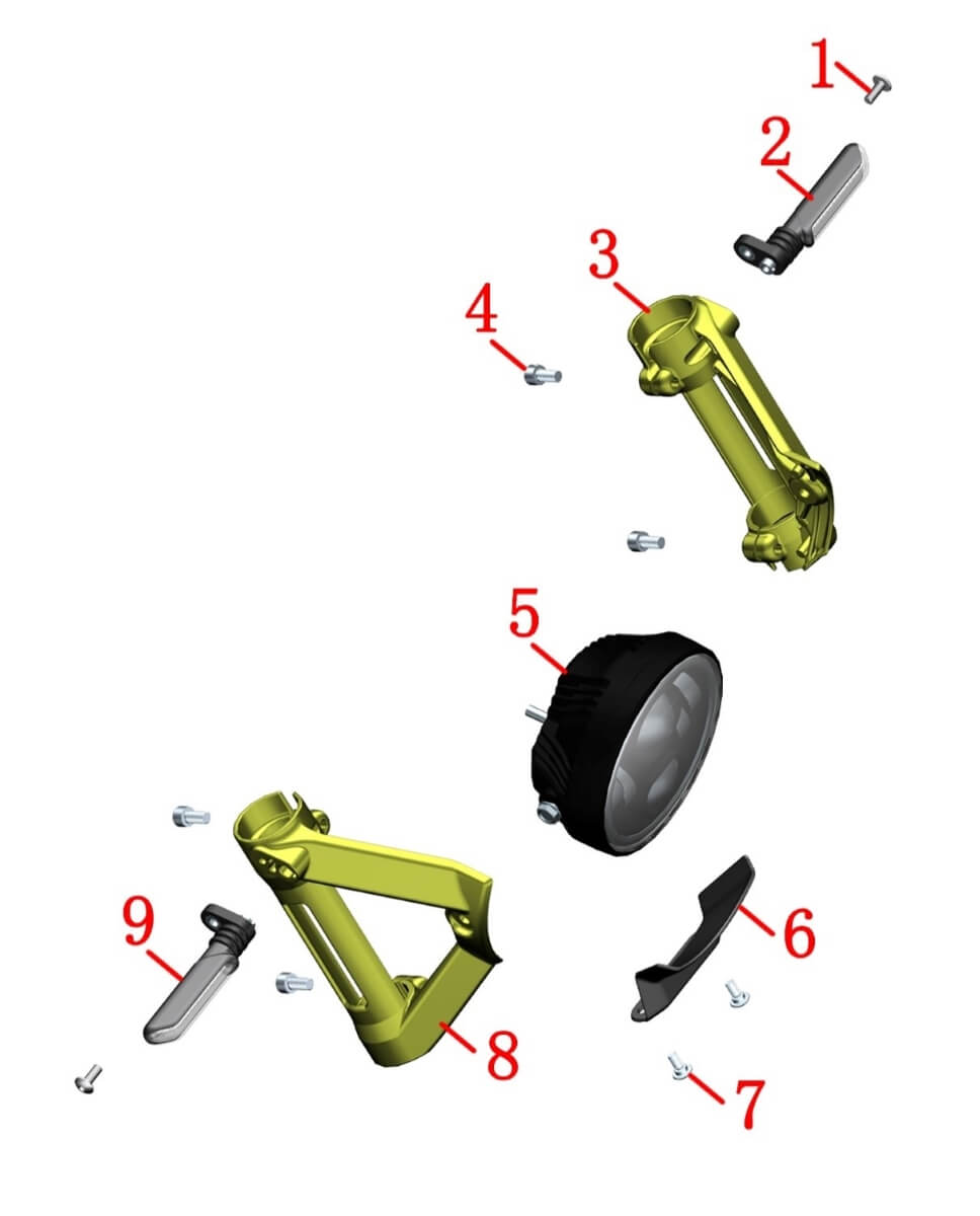 Фара и поворотники