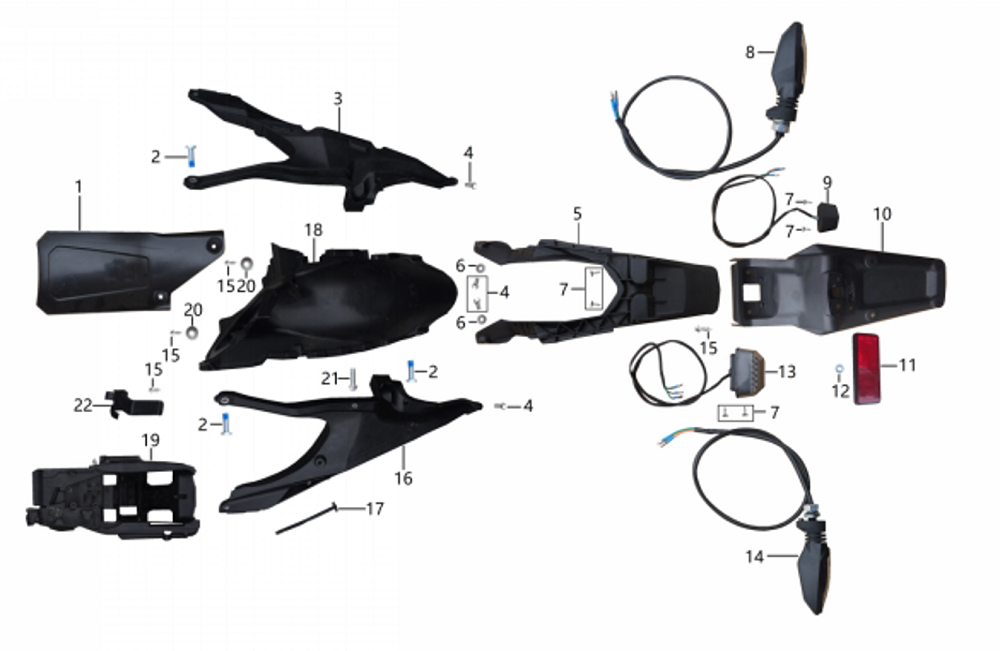 Крыло заднее