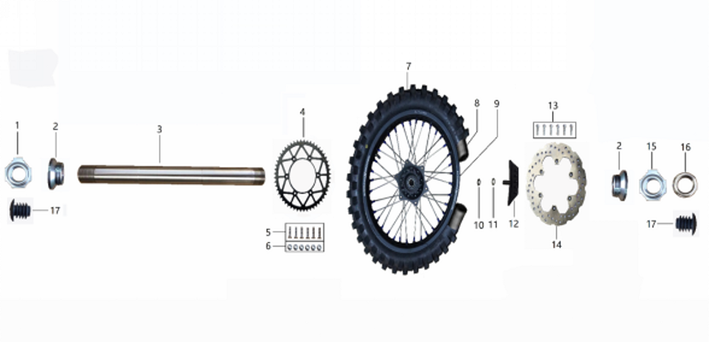 Колесо заднее