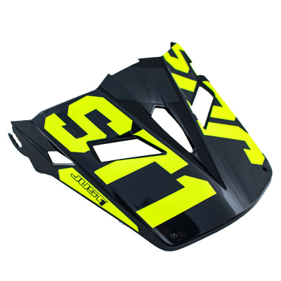 Козырек для шлема JUST1 J22 F FALCON (черный/титановый/Hi-Vis желтый глянцевый, , 1560035-607-9229)