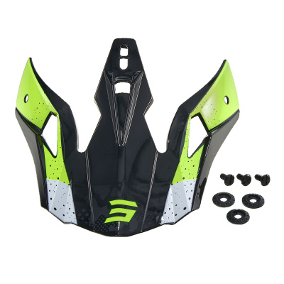 Козырек для шлема SHOT PULSE AIRFIT (черный/Hi-Vis желтый/белый, , 2500558-607-2603)
