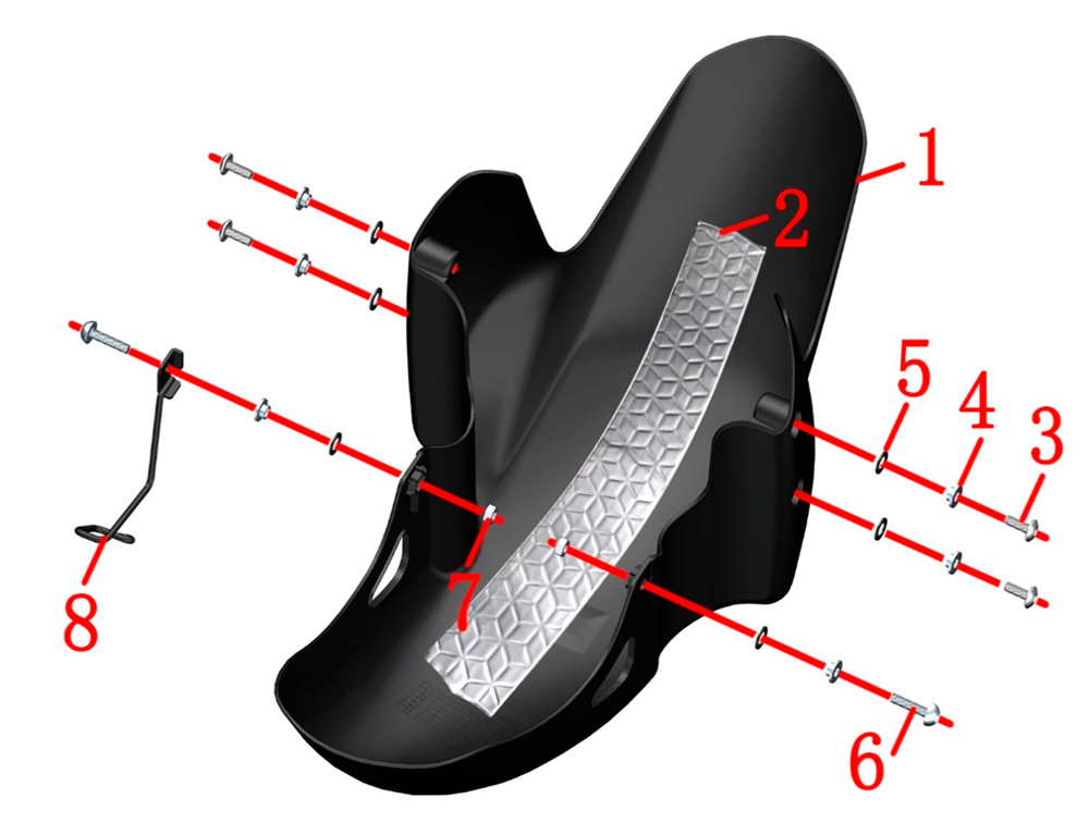 Переднее крыло в сборе
