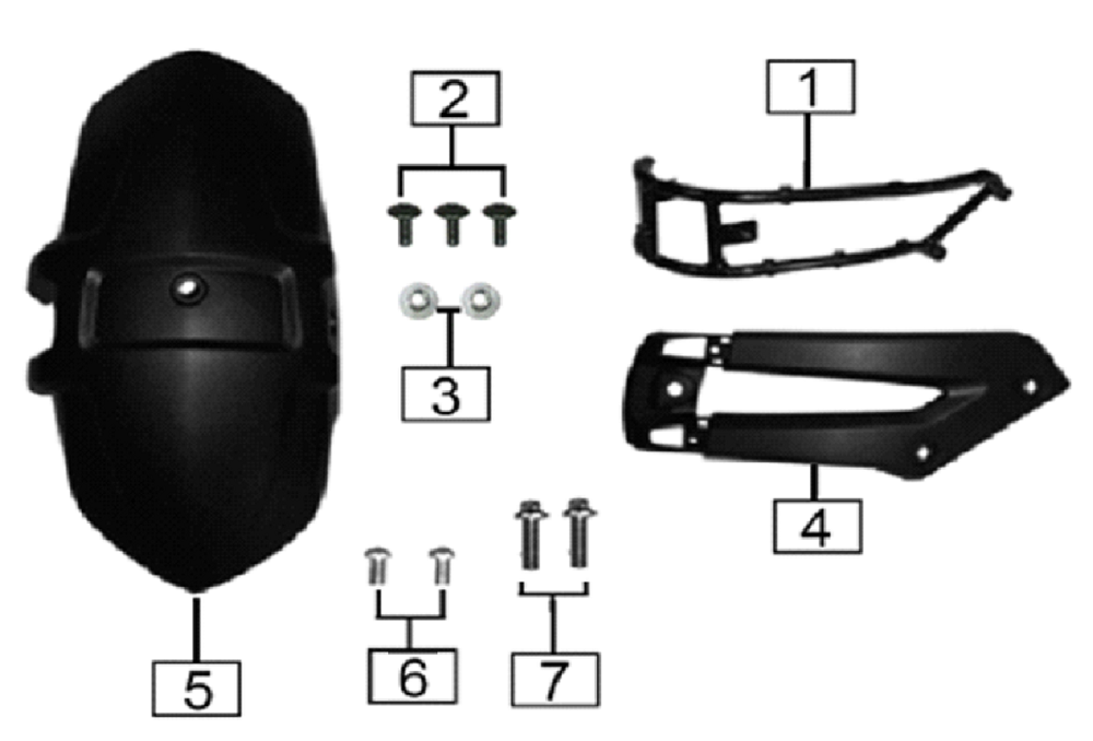 Крыло заднее