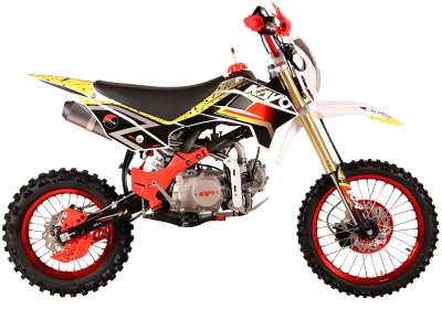 Питбайк KAYO EVOLUTION K125EM 17/14 KRZ (механ. сцепл., эл. стартер 2026 г.) (, заводская упаковка, 1560012-789-7128)