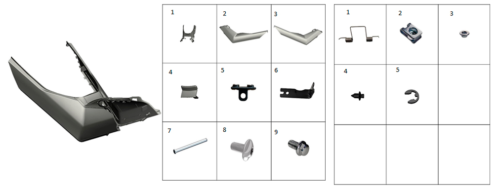 Облицовка боковая нижняя (зеленая)