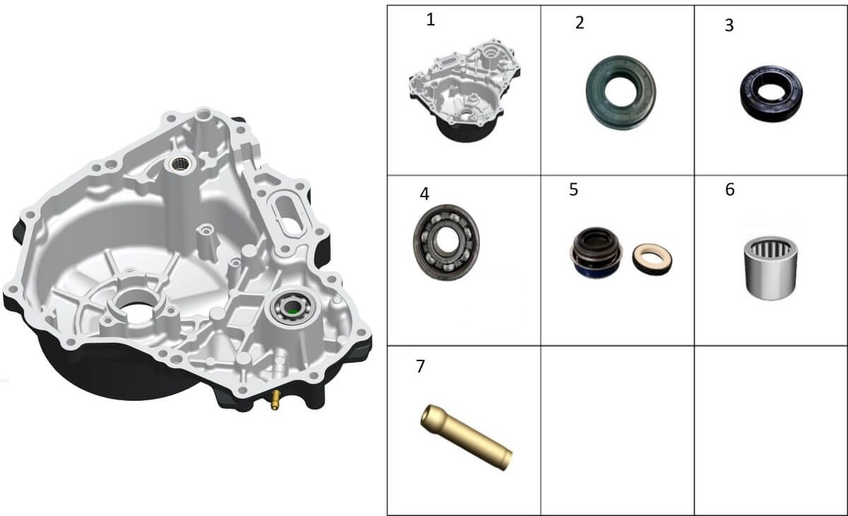 Крышка картера левая ч.3