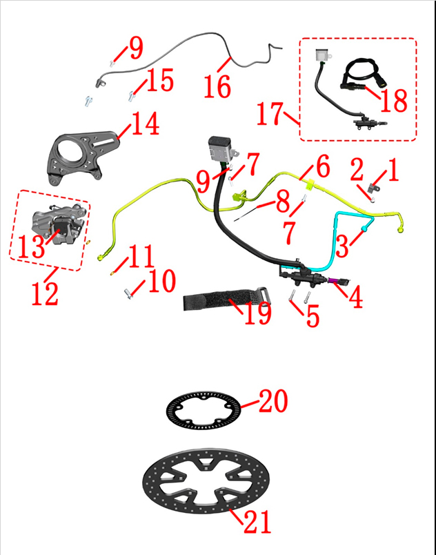 Тормозная система в сборе-3