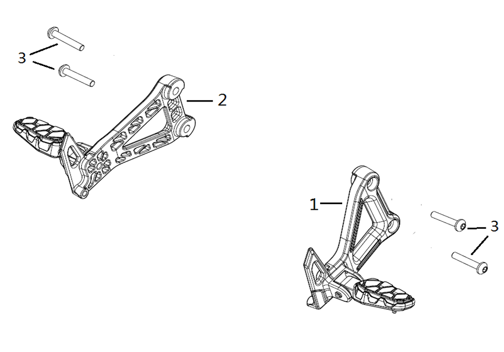Подножки задние 