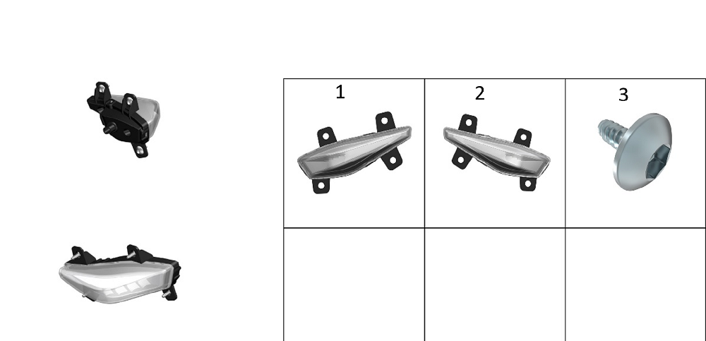 Указатель поворота передний