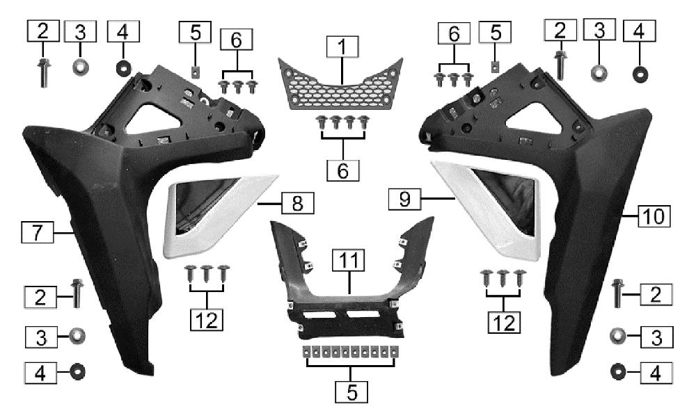 Обтекатели нижние