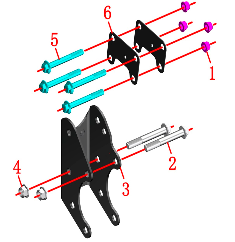 Кронштейн крепления рамы