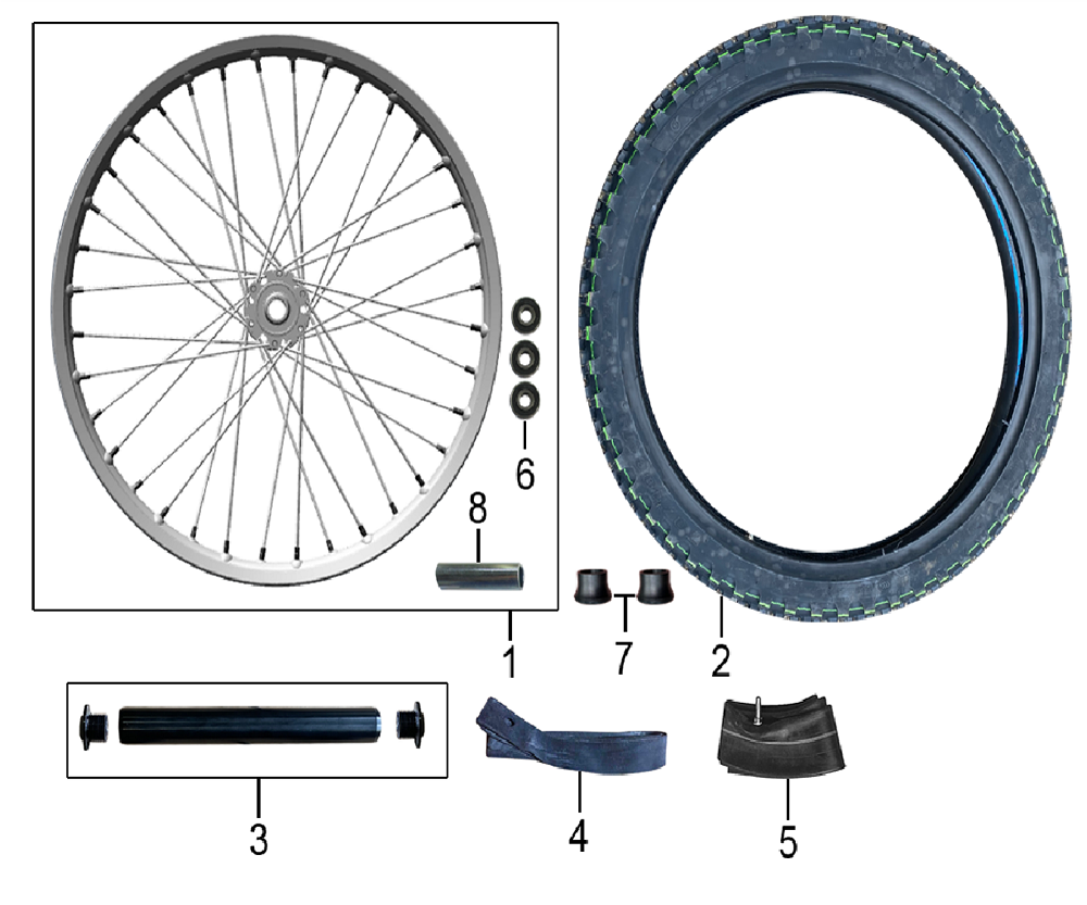 Переднее колесо